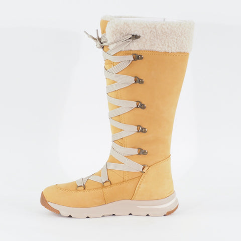 Womens Timberland Mabel Town Waterproof A1ZRU Wheat Leather Tall Snow Boots