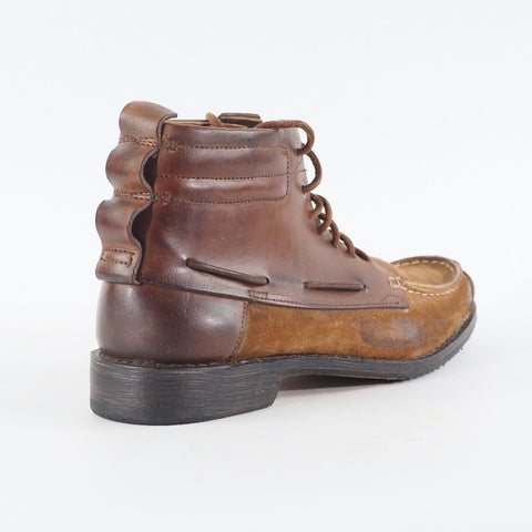 Mens Timberland CNY PNE 89545 Brown Leather Casual Shoes Lace Up Chukka Boots
