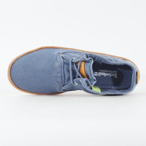 Womens Timberland Hookset Handcraft 8429R Medium Blue Canvas Lace Casual Shoes