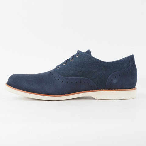 Mens Timberland Stormbuck Lite 9145B Navy Blue Leather Lace Up Formal Shoes