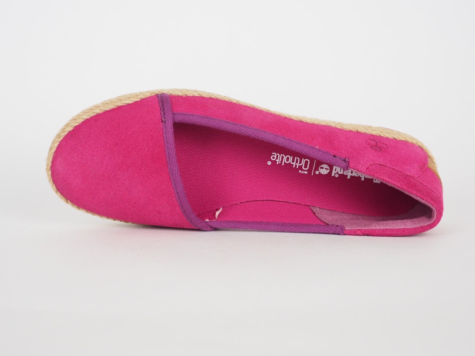 Womens Timberland Casco Bay A17AX Viva Pink Suede Slip On Shoes