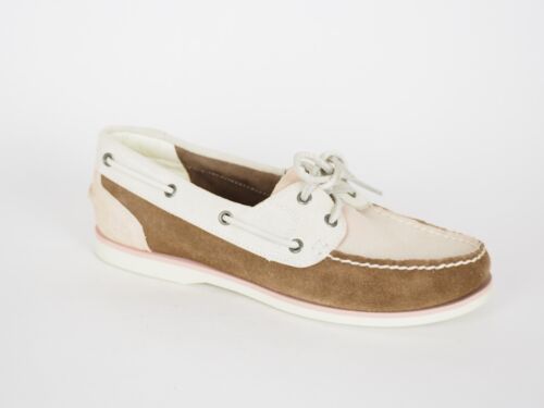 Womens Timberland Classic 2 Eye 3942R Pink Brown Suede Boat Shoes UK 6.5 - London Top Style