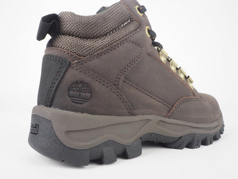 Boys Timberland Keele Ridge A1UUD Dark Brown Leather Lace Up Hiker Boots