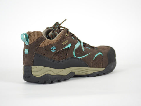 Womens Timberland Cargn 3402R Dark Brown Leather Lace Up Walking Hiking Shoes