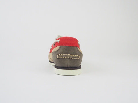 Womens Timberland EK Classic 8861R Red Beige Grey Suede Boat Casual Light Shoes