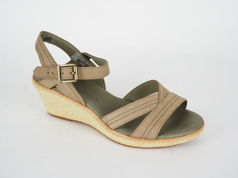 Womens Timberland Whittier 8260R Warm Grey Leather Strappy Sandals