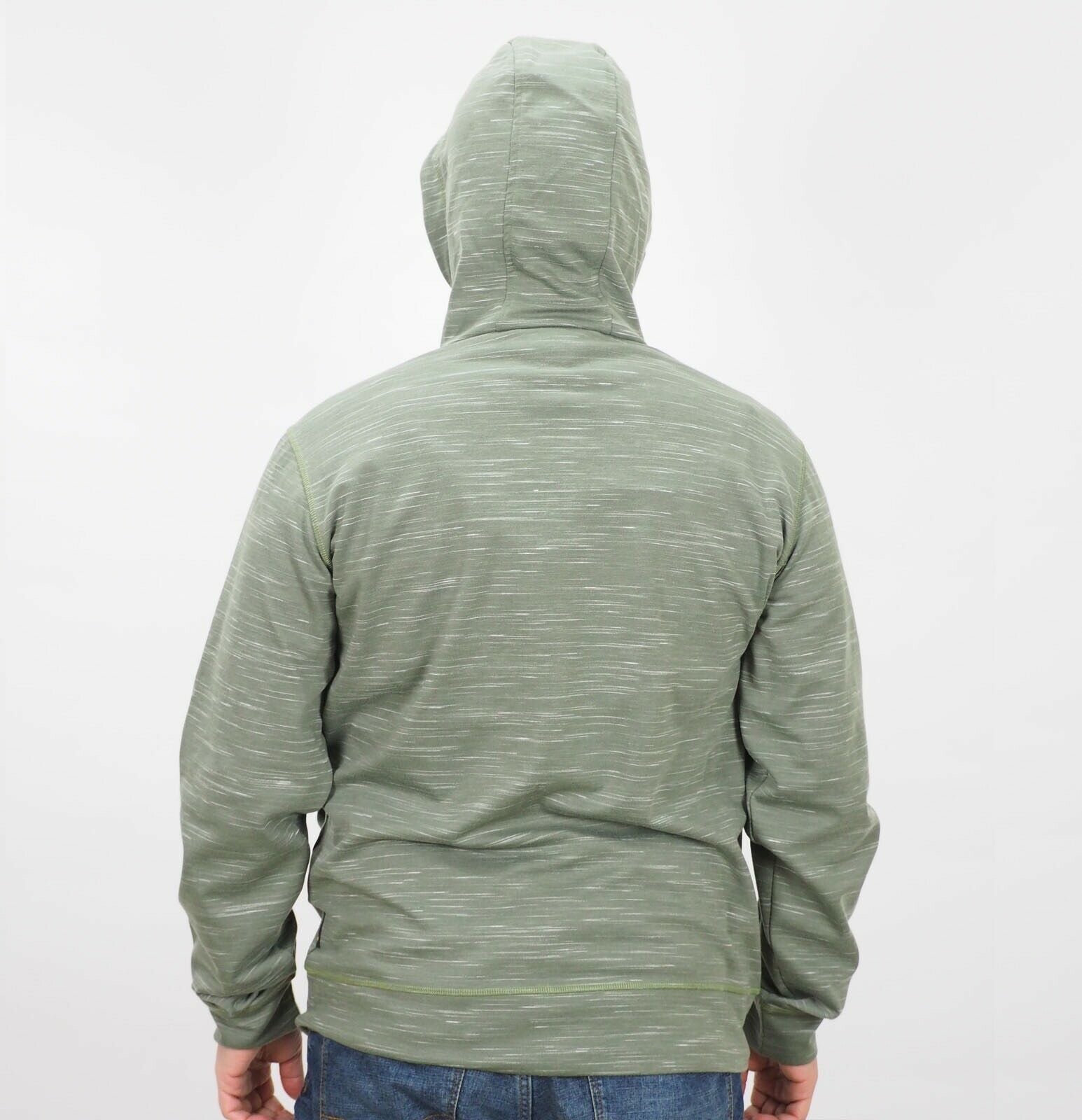 Mens Jack Wolfskin Shoreline 1706201 Woodland Green Hoodie Warm Sweatshirt - London Top Style