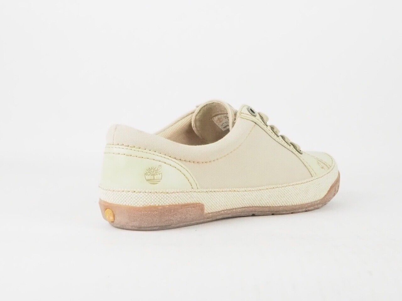 Womens Timberland Northport Oxford 3963R Beige Leather Flat Laced Casual Shoes
