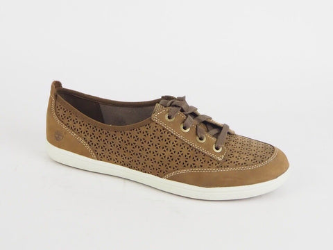 Womens Timberland Earthkeepers Northport Flat 3966R Brown Leather Lace Up Shoes - London Top Style