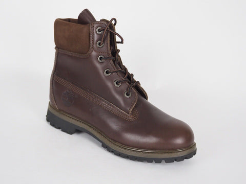 Womens Timberland 6 In Premium 20309 Dark Brown Leather Lace Up Chukka Boots