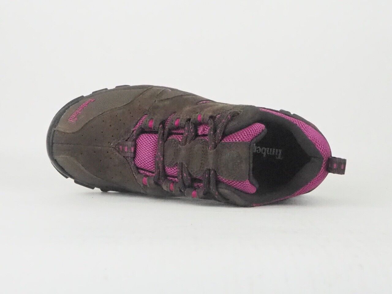 Womens Timberland Expidite Low Granite Pink 8734R Brown Leather Hiker Trainers - London Top Style