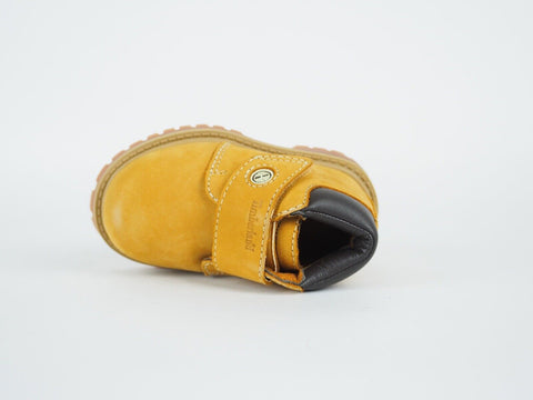 Infants Timberland WP 12853 Wheat Leather Baby Shoes One Strap Chukka Boots