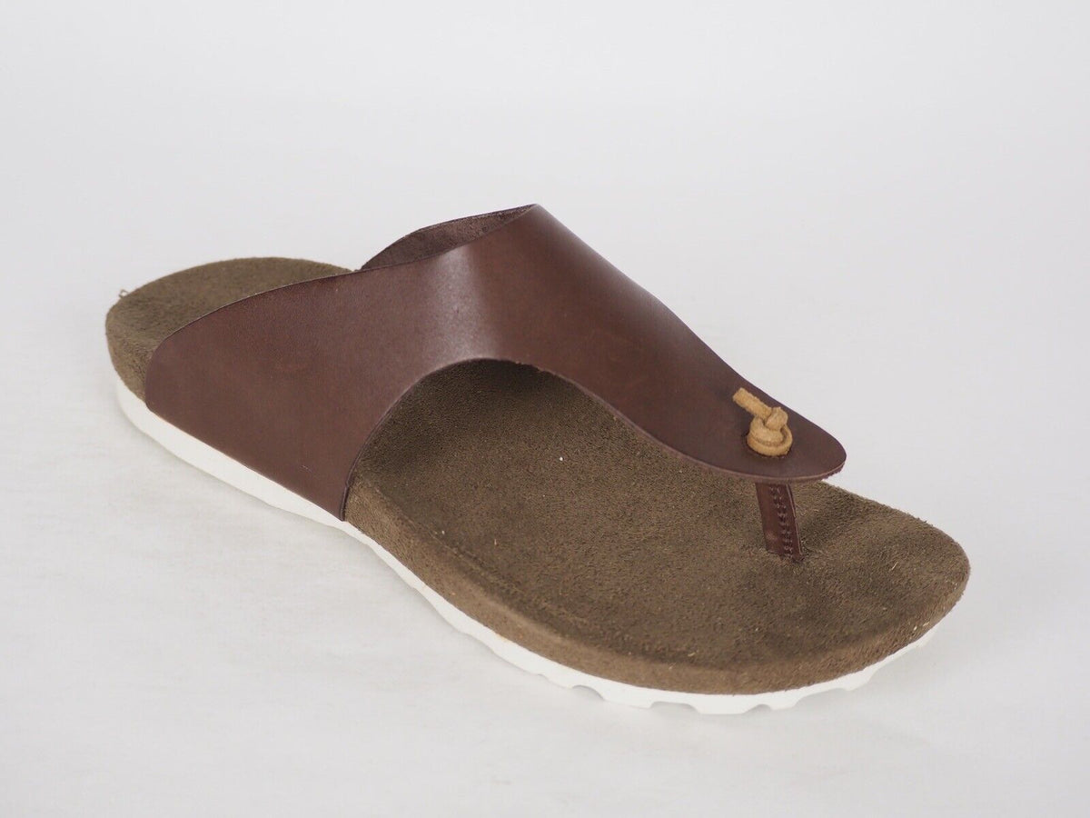 Mens Timberland Earthkeepers CITY  5135R Brown Leather Flip Flop Slide Sandals