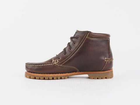 Womens Timberland Horren 18616 Dark Brown Leather Cotton In Lace Up Chukka Boots