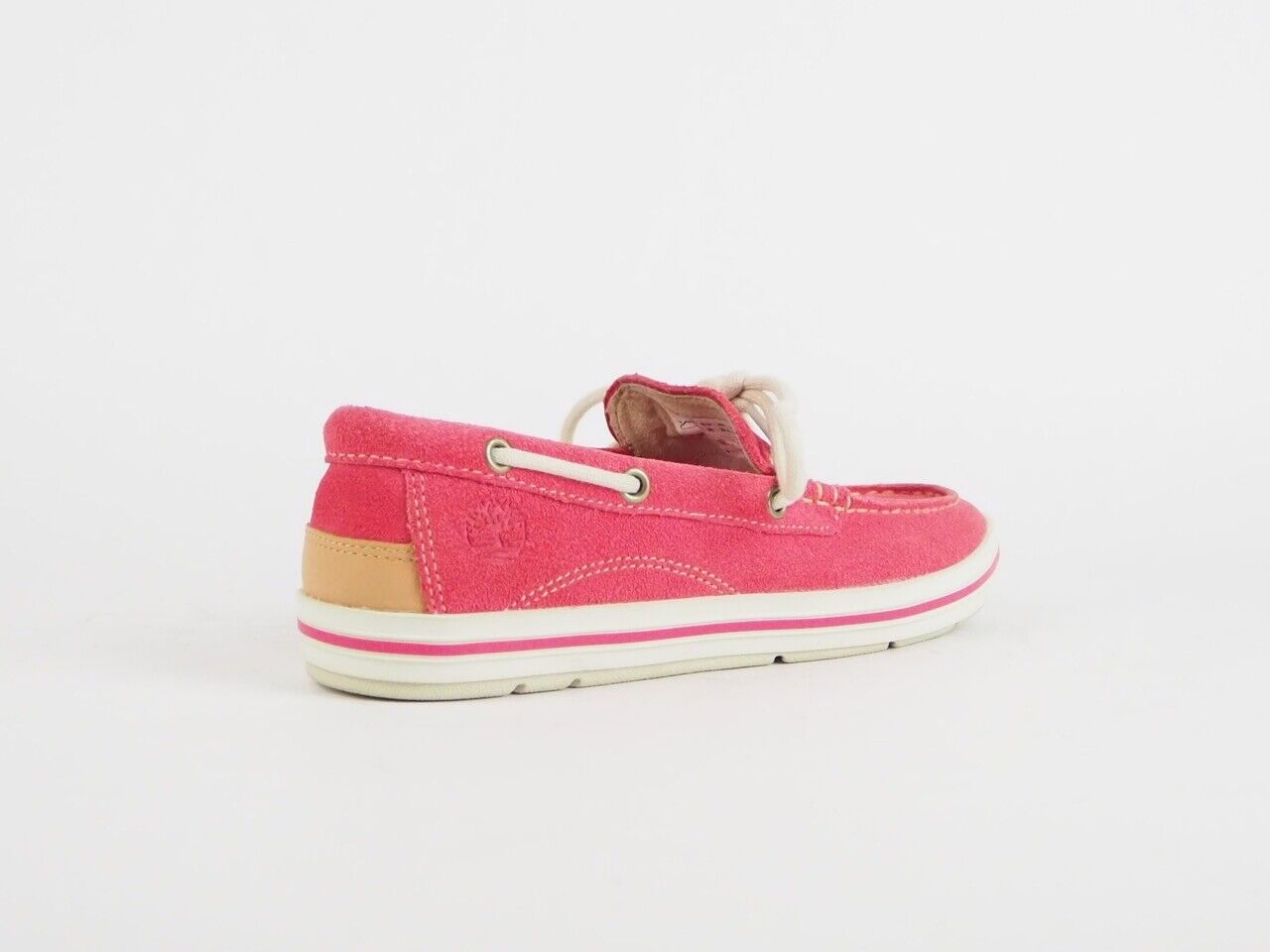 Womens Timberland Ek Casco Bay Boat 8850R Pink Leather Lace Ladies Boat Shoes - London Top Style