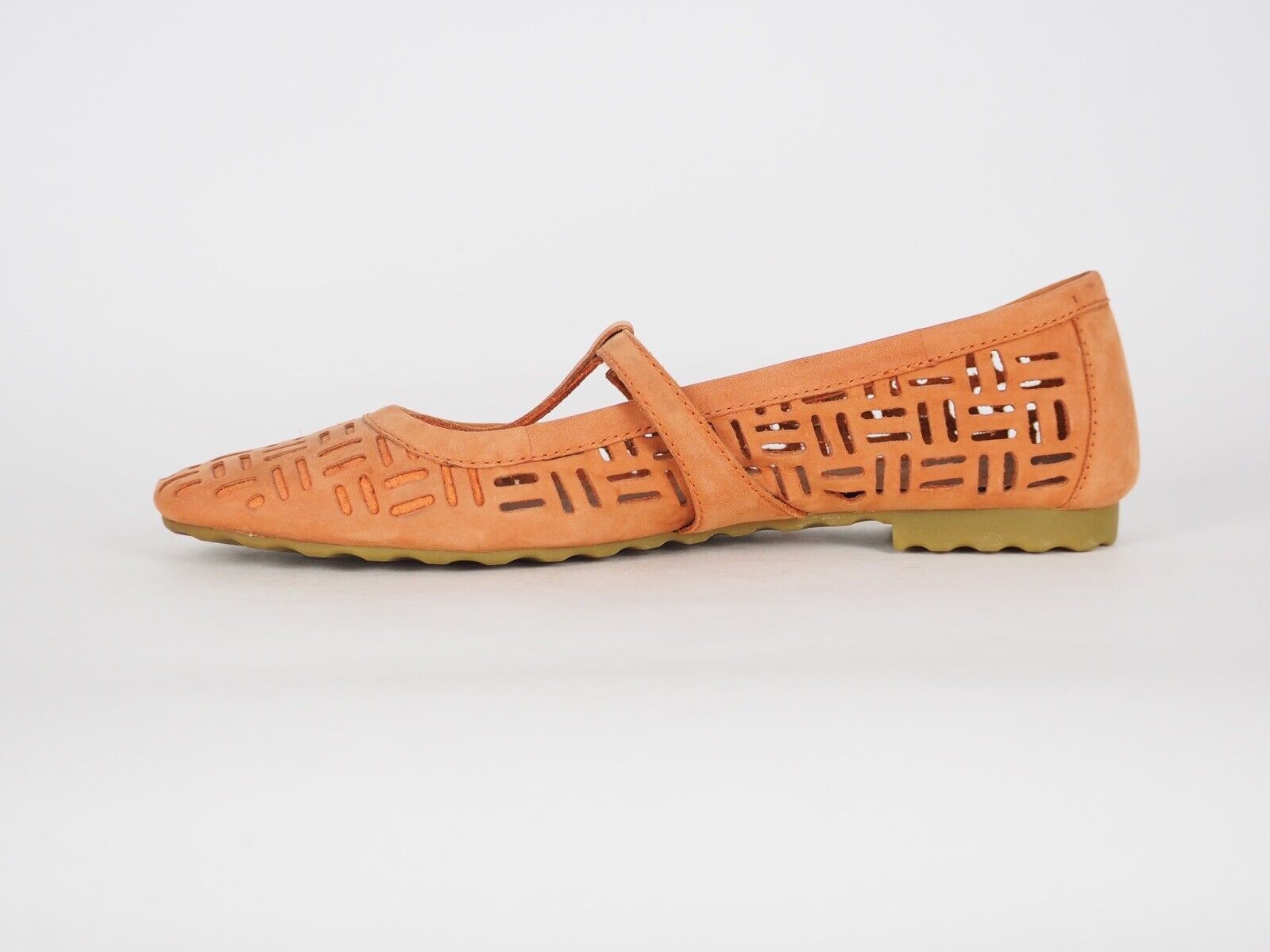 Womens Timberland Maluti T Strap 64372 Orange Leather Flats Casual Shoes UK 7