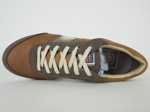 Mens Helly Hansen Kirkland 11420.724 Light Tan Leather Lace Up Trainers - London Top Style