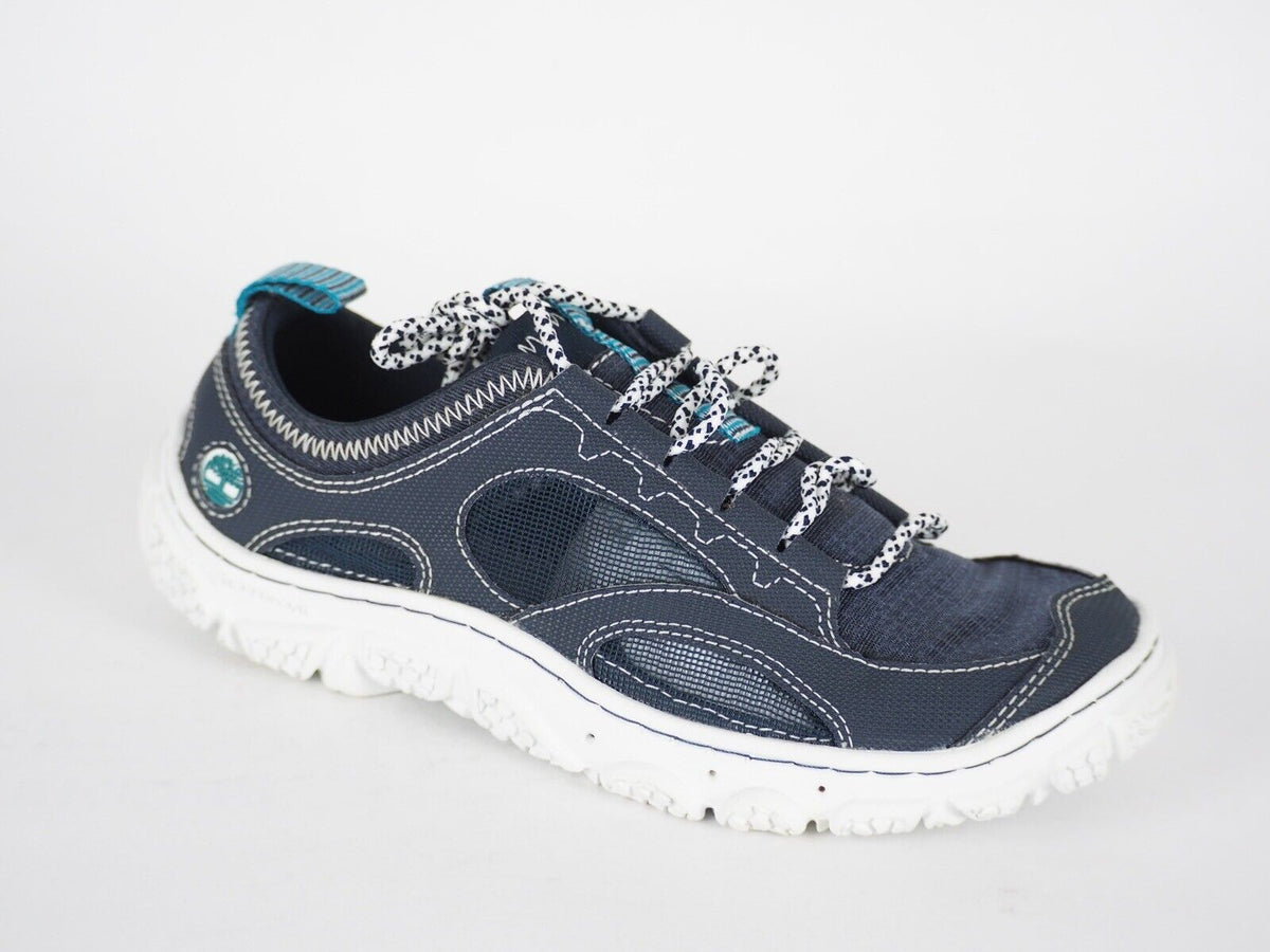Womens Timberland Wake 58602 Navy Blue Textile Lace Up Active Walking Trainers