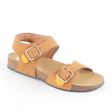 Juniors Timberland Castle Island A4339 Brown Strap Casual Walking Sandals