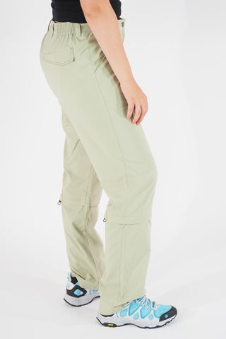 Womens Jack Wolfskin 5007741 Moss Green Windproof Comfort Fit Hiking Trousers