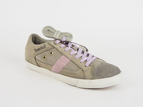 Womens Timberland Ek Glastenbury 8235B Grey Leather Lace Up Casual Oxford Shoes