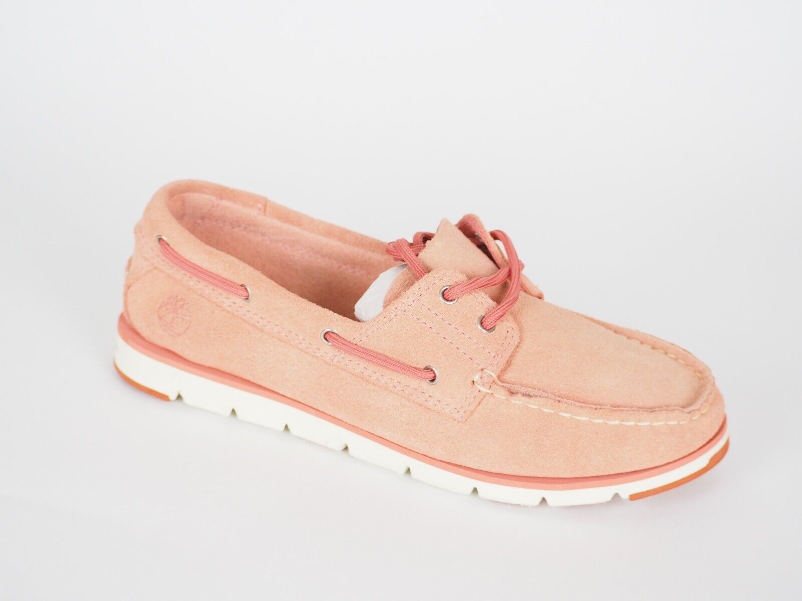 Womens Timberland Camden Falls A1MW8 Pink Suede Boat Deck Shoes - London Top Style
