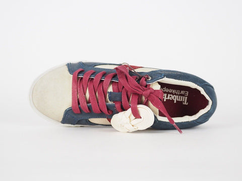 Womens Timberland Glastenbury Ox 8665A Navy Blue Leather Lace Up Low Trainers - London Top Style
