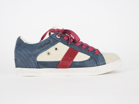 Womens Timberland Glastenbury Ox 8665A Navy Blue Leather Lace Up Low Trainers - London Top Style