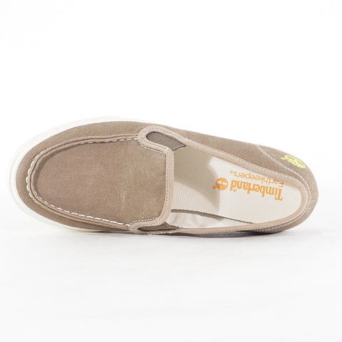 Mens Timberland Ek Hookset Camp 9323B Grey Slip On Textile Casual Canvas Shoes