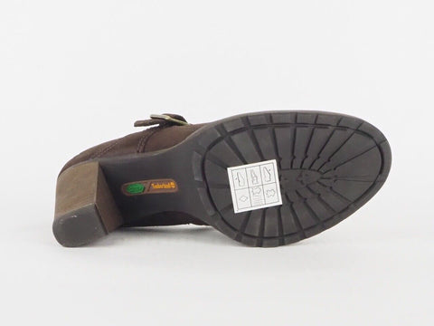 Womens Timberland Earthkeeper 8559R Leather Brown High Heels