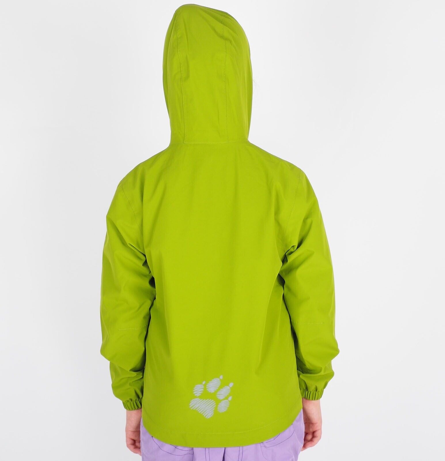 Kids Unisex Jack Wolfskin Pine Creek 1607411 Green Tea Waterproof Jacket - London Top Style