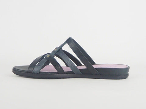 Womens Timberland Knbnk Braids Slide 11699 Leather Black Strapless Sandals