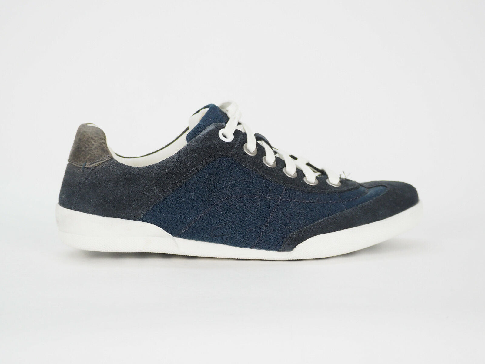 Mens Timberland City Adventure Split 65179 Canvas Leather Navy Lace Up Trainers - London Top Style