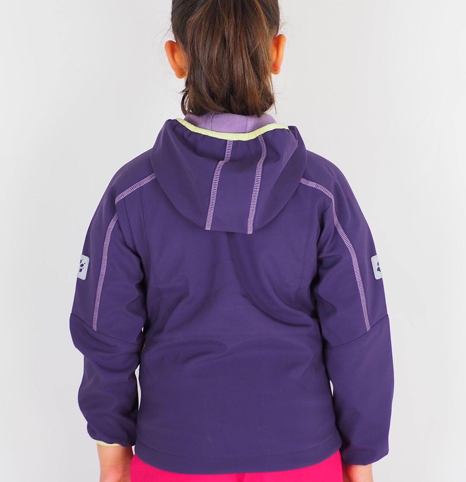 Girls Jack Wolfskin Whirlwind Softshell 1604831 Prune Wind Resistant Jacket - London Top Style
