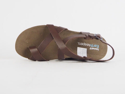 Mens Timberland Earthkeepers City Sandal 45574 Leather Dark Tan Summer Sandals