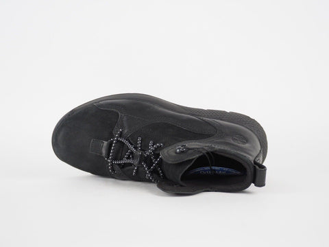 Boy Timberland EK A1I55 Black Leather Lace Up Casual Chukka Boots Kids Trainers