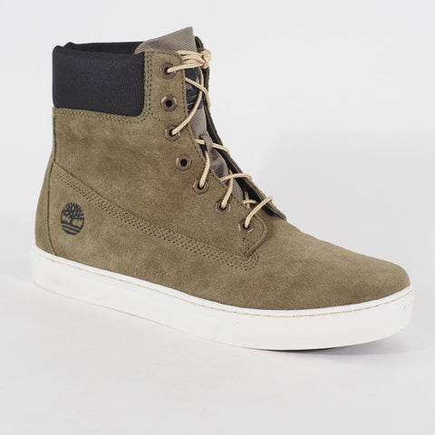 Mens Timberland 6 Inch Cupsole 6641B Olive Suede Lace Up Hi Top Walking Boots