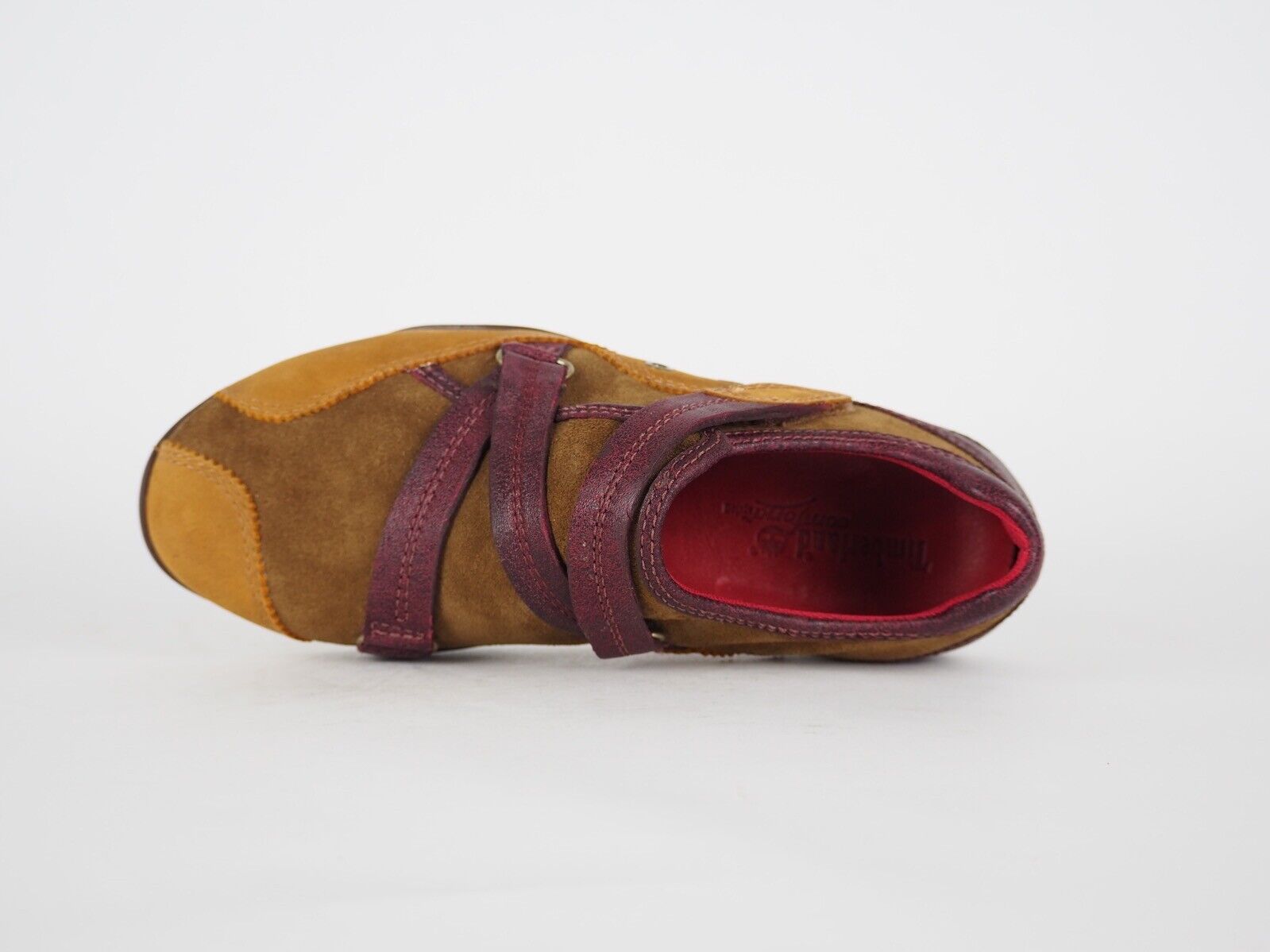 Womens Timberland Cicely Sport H&L 63393 Rust Leather Suede Strapped Trainers - London Top Style