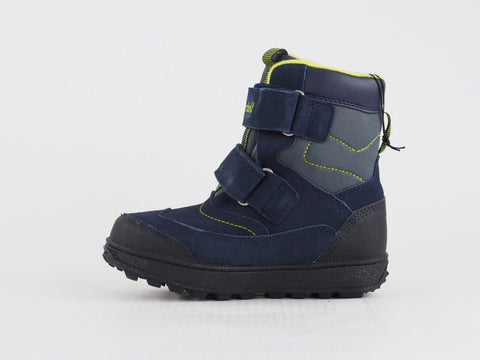 Boys Timberland Polar Cave A12AD Navy Blue Leather Warm Waterproof Snow Boots