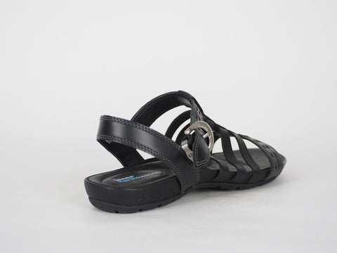 Womens Timberland Plesant Bay 25639 Black Leather Casual Light Gladiator Sandals