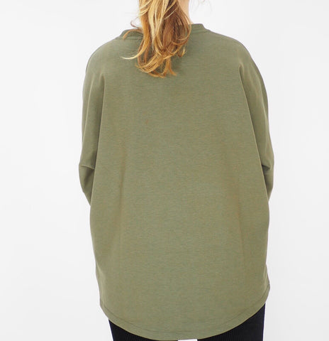 Womens Jack Wolfskin Mercury 1707411 Olive Branch Green Warm Sweatshirt Sweater