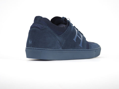 Mens Hackett London Entry Knit HMS20855 Navy Blue Casual Lace Up Trainers UK 11 - London Top Style