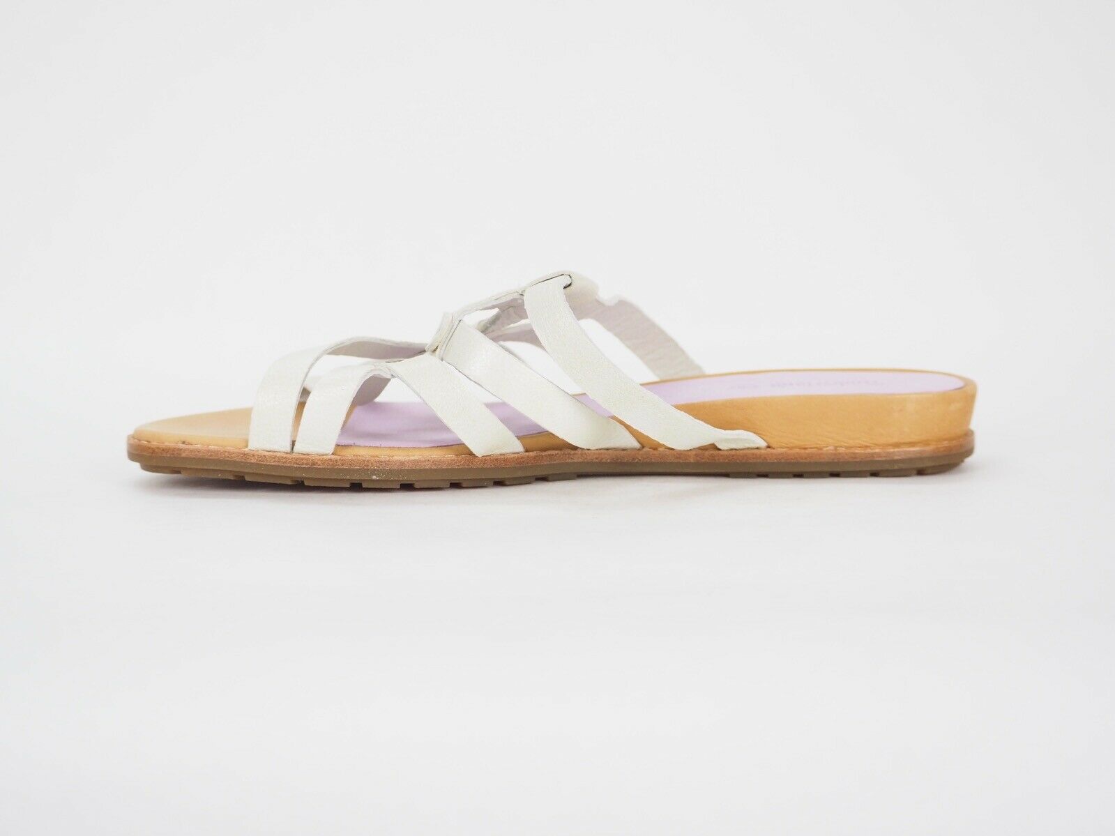 Womens Timberland Knbnk Brds 12677 White Leather Casual Summer Strappy Sliders - London Top Style