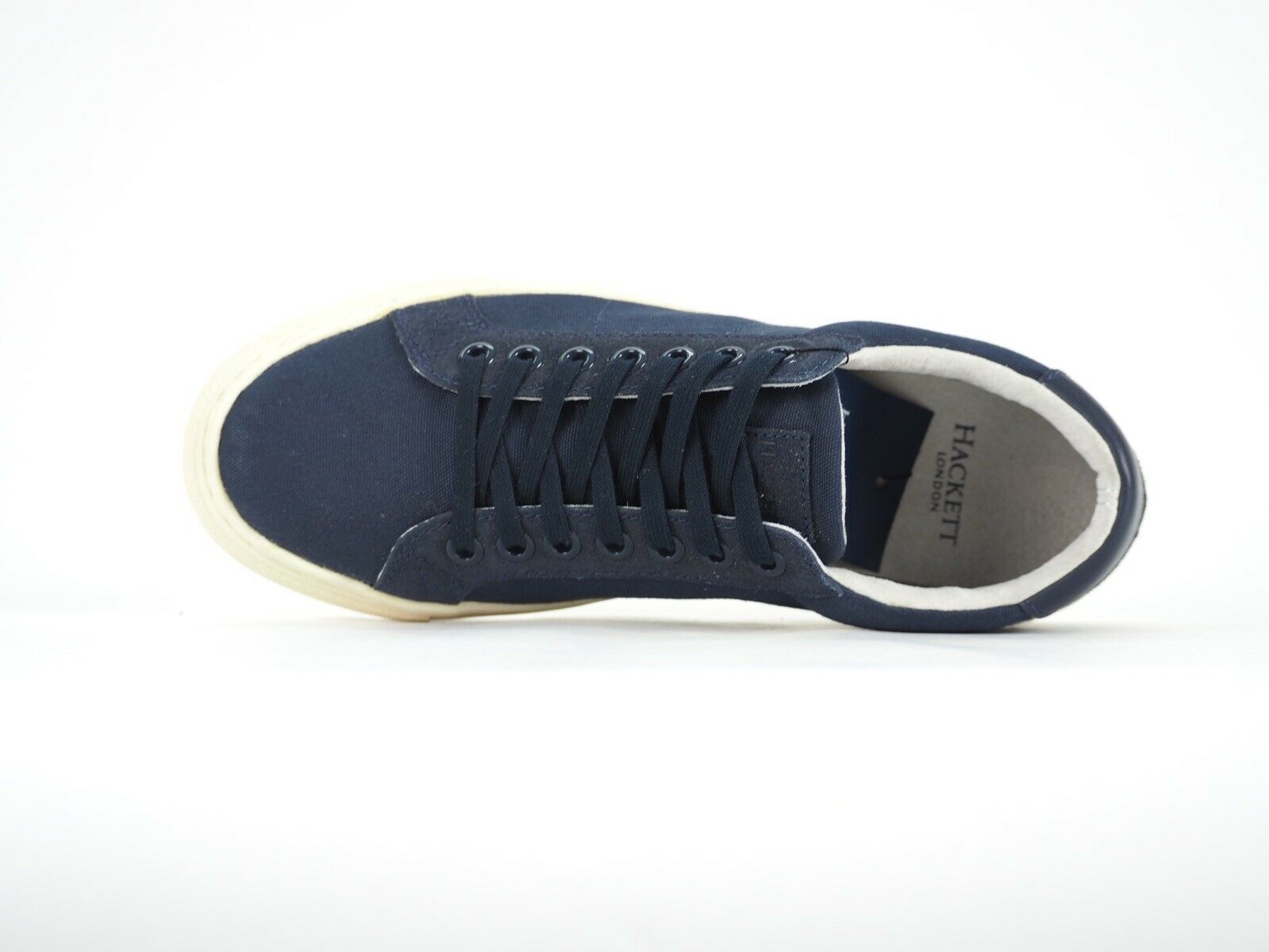 Mens Hackett London Cranfield HMS20572 Navy Blue Lace Up Casual Trainers UK 5 - London Top Style