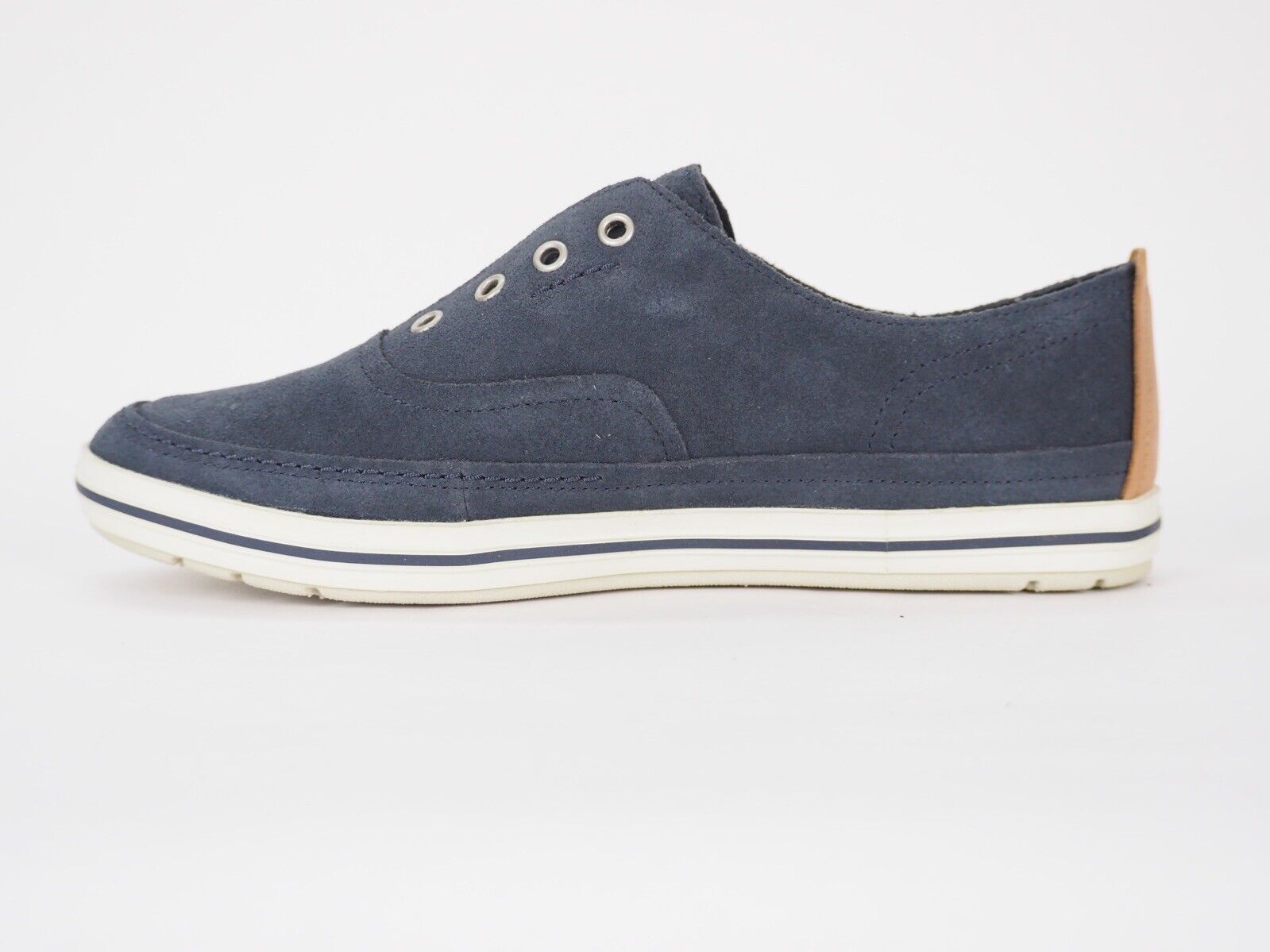 Womens Timberland Casco Bay 8843R Navy Blue Leather Laceless Light Casual Shoes