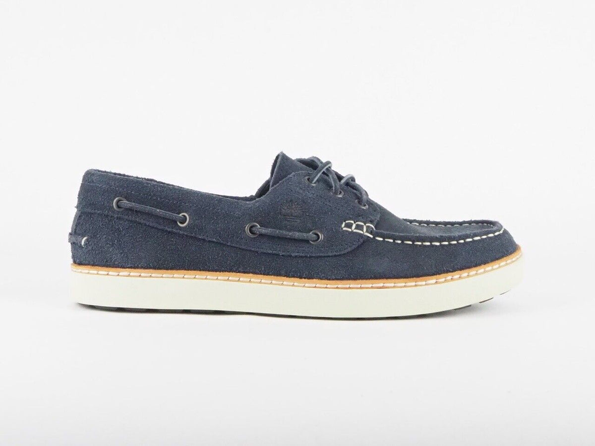 Mens Timberland Earthkeeper Hudston 9300B Navy Leather Lace Up Boat Shoes