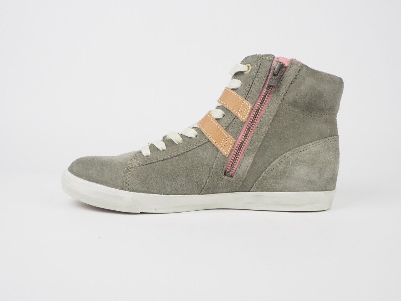 Womens Timberland Glastonbury 8954A Grey Suede Hi Top Lace Trainers Chukka Boots