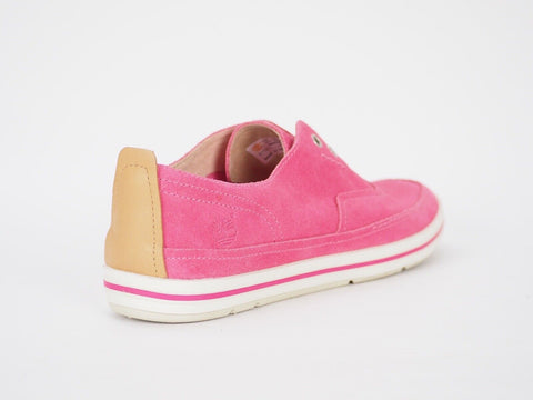 Womens Timberland EK Casco Bay 8847R Pink Leather Laceless Casual Light Shoes