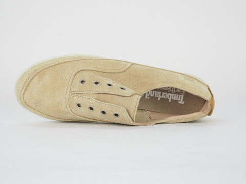 Womens Timberland Earthkeepers 8844R Beige Leather Leceless Loafers Casual Shoes