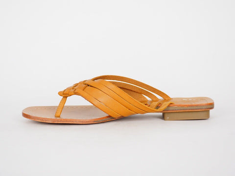 Womens Timberland Lupine 64359 Tan Leather Slip On Thong Sandals